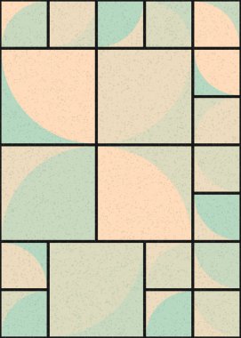 Soyut Geometrik Desen üretken hesaplama sanatı çizimi