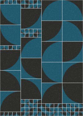 Soyut Geometrik Desen üretken hesaplama sanatı çizimi