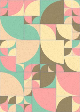 Soyut Geometrik Desen üretken hesaplama sanatı çizimi