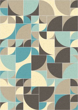 Soyut Geometrik Desen üretken hesaplama sanatı çizimi