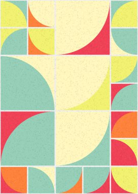 Soyut Geometrik Desen üretken hesaplama sanatı çizimi