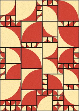 Soyut Geometrik Desen üretken hesaplama sanatı çizimi