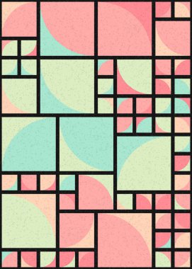 Soyut Geometrik Desen üretken hesaplama sanatı çizimi