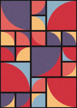 Soyut Geometrik Desen üretken hesaplama sanatı çizimi