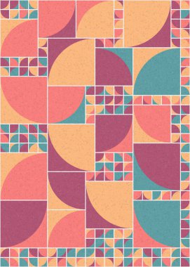 Soyut Geometrik Desen üretken hesaplama sanatı çizimi