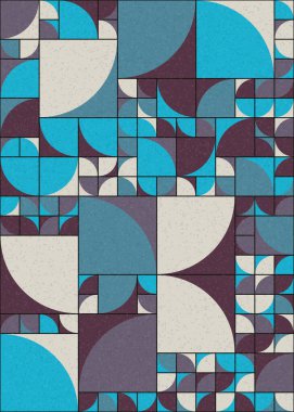 Soyut Geometrik Desen üretken hesaplama sanatı çizimi