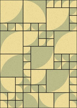 Soyut Geometrik Desen üretken hesaplama sanatı çizimi