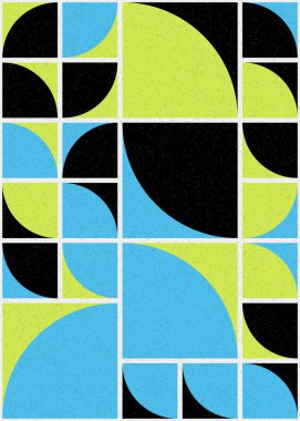 Soyut Geometrik Desen üretken hesaplama sanatı çizimi