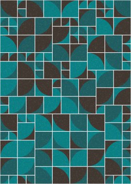 Soyut Geometrik Desen üretken hesaplama sanatı çizimi