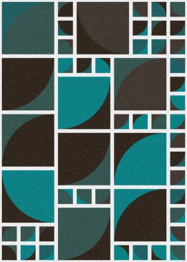 Soyut Geometrik Desen üretken hesaplama sanatı çizimi