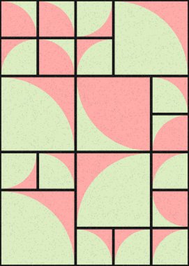 Soyut Geometrik Desen üretken hesaplama sanatı çizimi