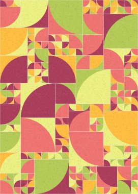 Soyut Geometrik Desen üretken hesaplama sanatı çizimi