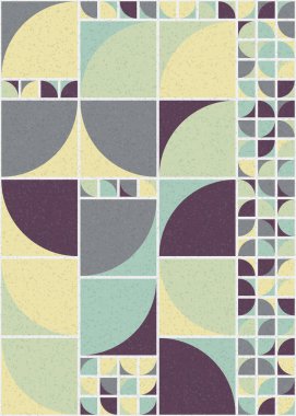 Soyut Geometrik Desen üretken hesaplama sanatı çizimi