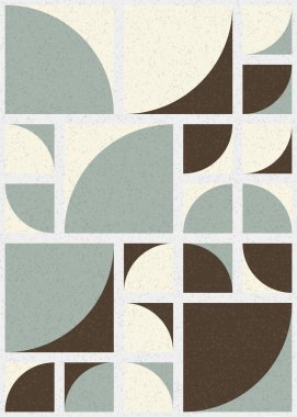 Soyut Geometrik Desen üretken hesaplama sanatı çizimi