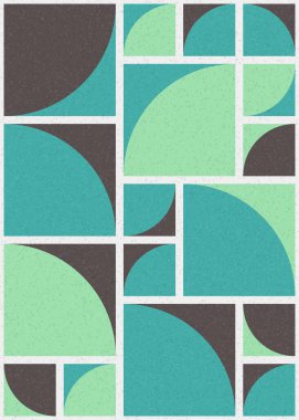 Soyut Geometrik Desen üretken hesaplama sanatı çizimi