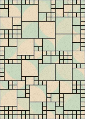 Soyut Geometrik Desen üretken hesaplama sanatı çizimi