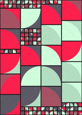 Soyut Geometrik Desen üretken hesaplama sanatı çizimi