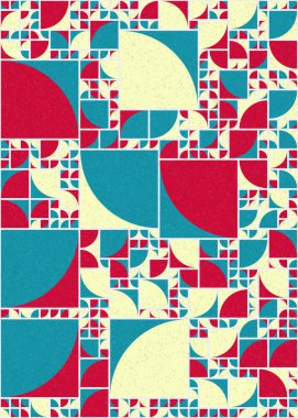 Soyut Geometrik Desen üretken hesaplama sanatı çizimi