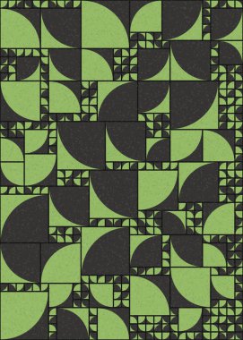 Soyut Geometrik Desen üretken hesaplama sanatı çizimi