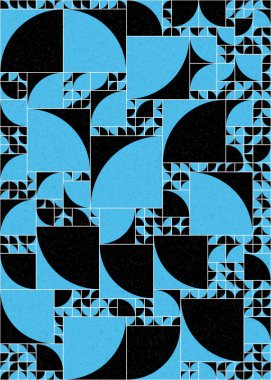 Soyut Geometrik Desen üretken hesaplama sanatı çizimi