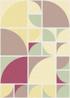 Soyut Geometrik Desen üretken hesaplama sanatı çizimi