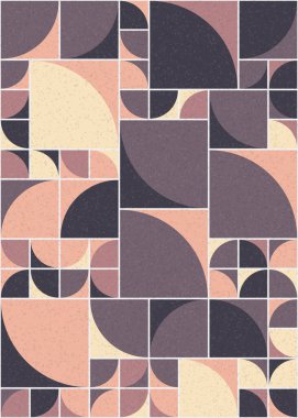 Soyut Geometrik Desen üretken hesaplama sanatı çizimi