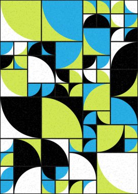 Soyut Geometrik Desen üretken hesaplama sanatı çizimi