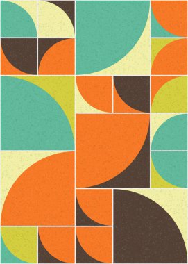 Soyut Geometrik Desen üretken hesaplama sanatı çizimi