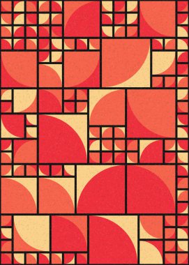 Soyut Geometrik Desen üretken hesaplama sanatı çizimi