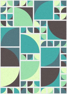 Soyut Geometrik Desen üretken hesaplama sanatı çizimi