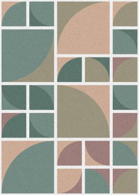 Soyut Geometrik Desen üretken hesaplama sanatı çizimi