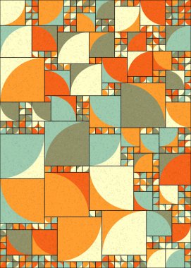 Soyut Geometrik Desen üretken hesaplama sanatı çizimi