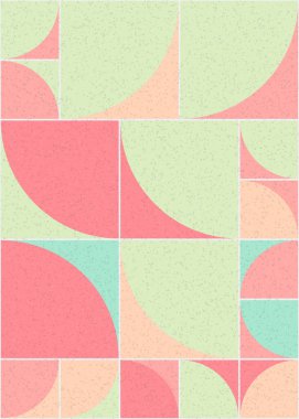 Soyut Geometrik Desen üretken hesaplama sanatı çizimi