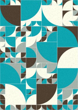 Soyut Geometrik Desen üretken hesaplama sanatı çizimi