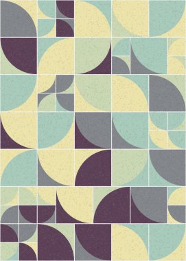 Soyut Geometrik Desen üretken hesaplama sanatı çizimi