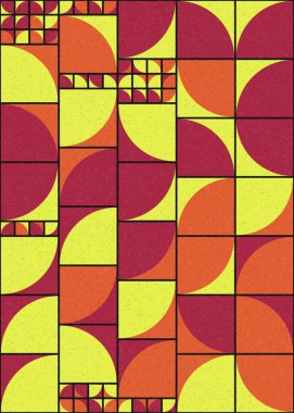 Soyut Geometrik Desen üretken hesaplama sanatı çizimi