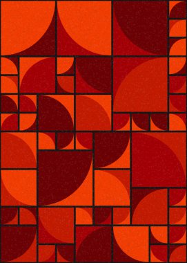 Soyut Geometrik Desen üretken hesaplama sanatı çizimi