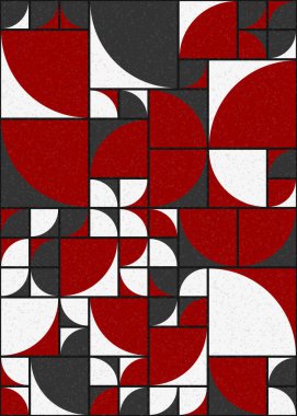 Soyut Geometrik Desen üretken hesaplama sanatı çizimi