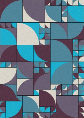 Soyut Geometrik Desen üretken hesaplama sanatı çizimi