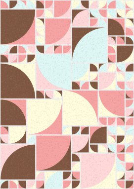 Soyut Geometrik Desen üretken hesaplama sanatı çizimi