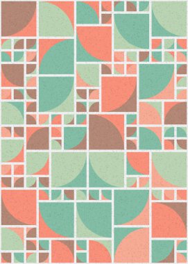 Soyut Geometrik Desen üretken hesaplama sanatı çizimi