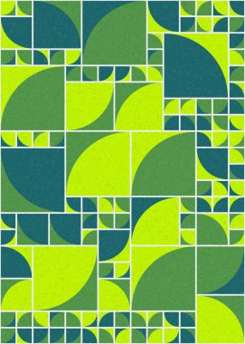 Soyut Geometrik Desen üretken hesaplama sanatı çizimi