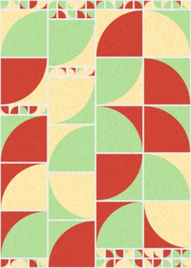 Soyut Geometrik Desen üretken hesaplama sanatı çizimi