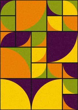 Soyut Geometrik Desen üretken hesaplama sanatı çizimi