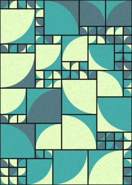 Soyut Geometrik Desen üretken hesaplama sanatı çizimi