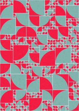 Soyut Geometrik Desen üretken hesaplama sanatı çizimi