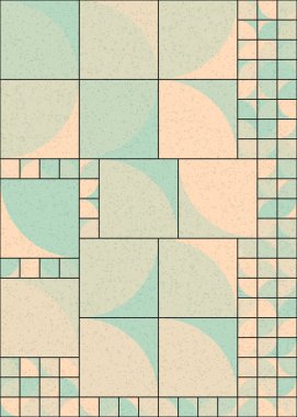 Soyut Geometrik Desen üretken hesaplama sanatı çizimi