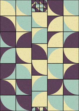 Soyut Geometrik Desen üretken hesaplama sanatı çizimi