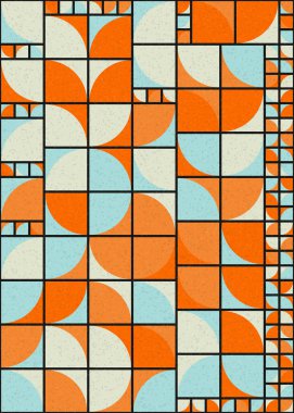 Soyut Geometrik Desen üretken hesaplama sanatı çizimi