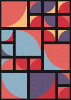 Soyut Geometrik Desen üretken hesaplama sanatı çizimi